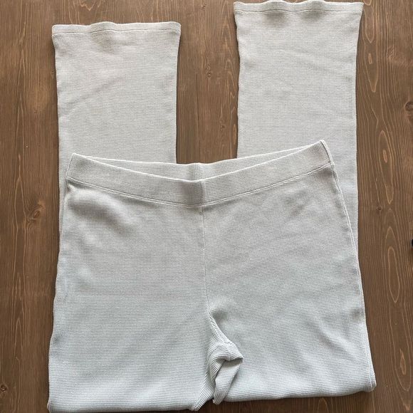 Wilfred Parker Pant Waffle Knit Organic Cotton Lounge Pants in Dream Blue XL - Picture 3 of 7